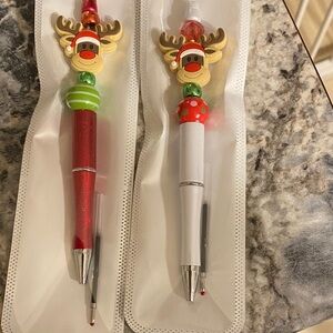 Handcrafted Rudolph pens